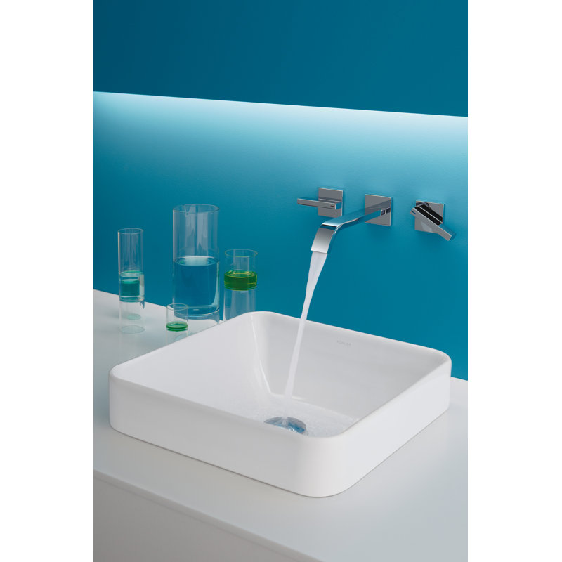 K26610,47,7 Kohler Vox Ceramic Square Vessel Bathroom Sink with